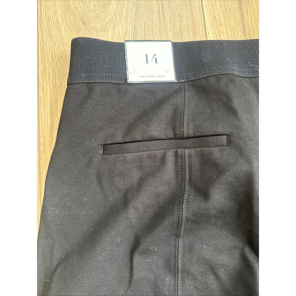 White House Black Market Black High-Rise The Skinny Ankle Dress Pants Women's 14 - Picture 8 of 9